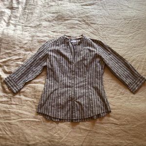 Ben Sherman Floral Striped Button Down Shirt